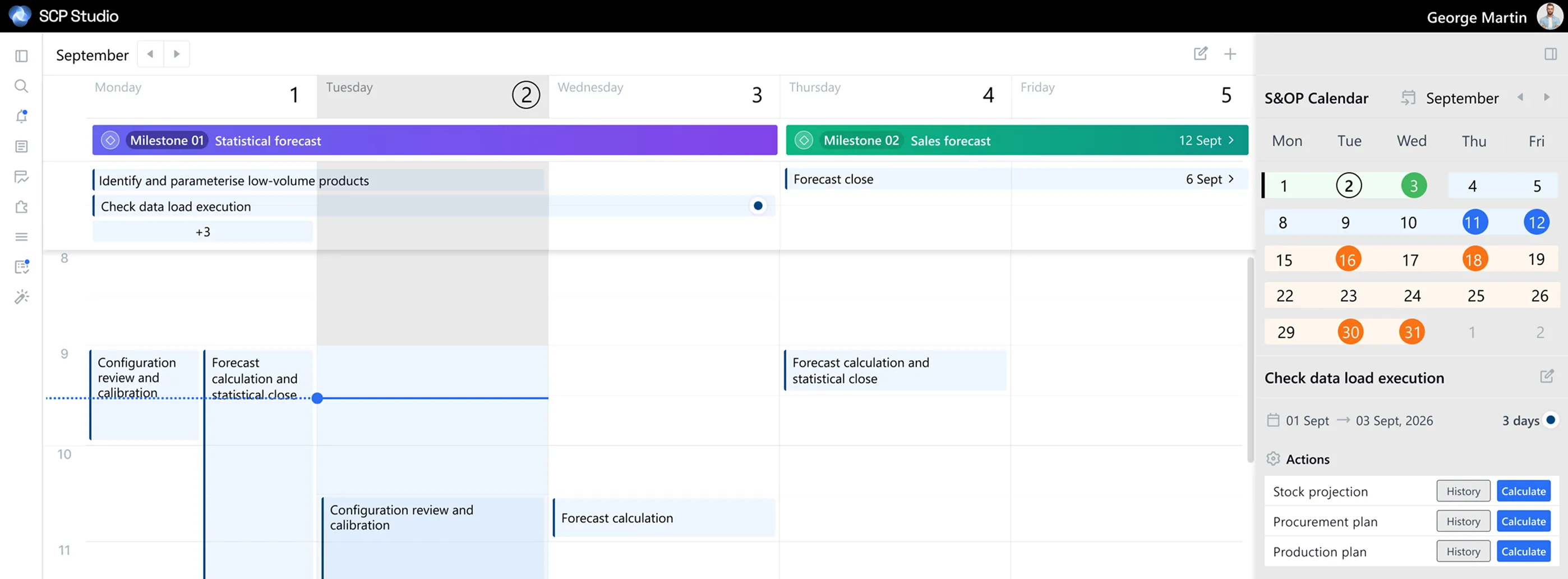 On a single platform