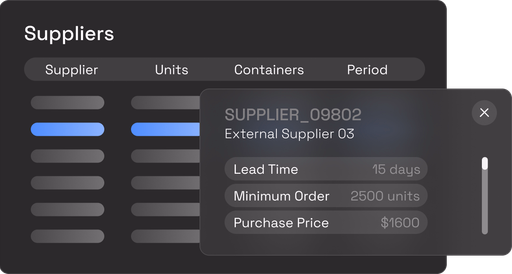 Supplier management